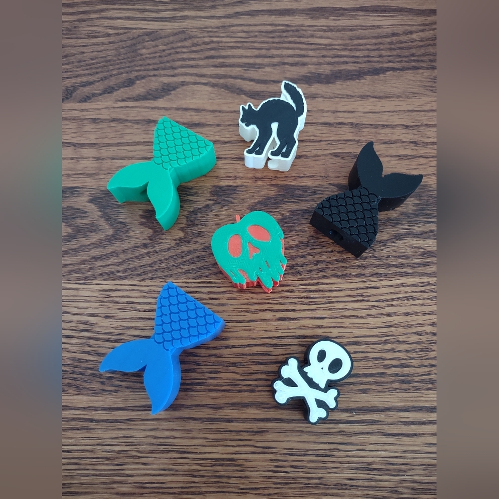 3D 8.5mm Plastic Straw Toppers  Choose Two *** FINAL PRICE ***